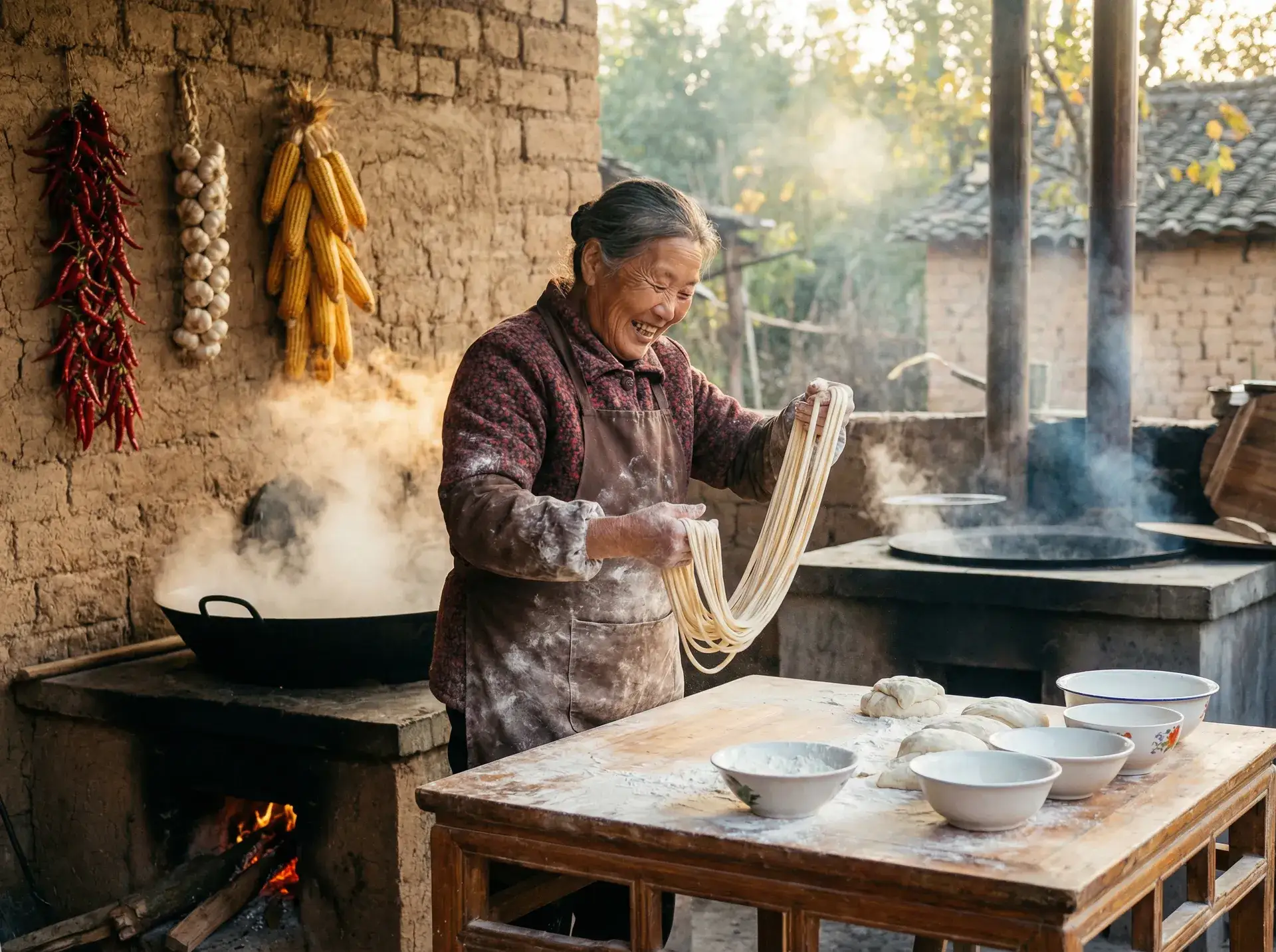 农家大嫂手擀面 - 特别的美容院 乡村美食